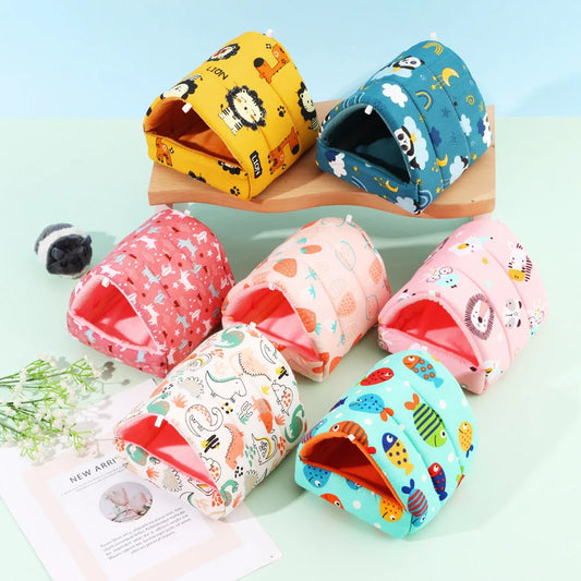 Cute Cartoon Rabbit, Squirrel, Guinea Pig Nest,