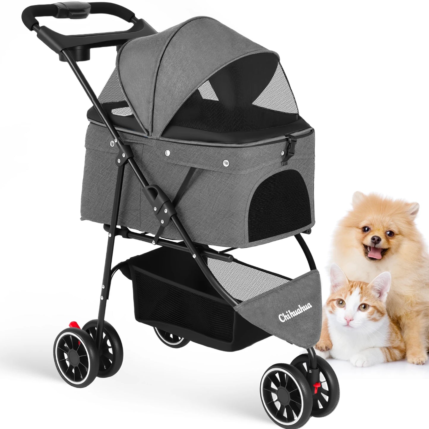 Pet Stroller For Puppy, Small Dogs & Cats