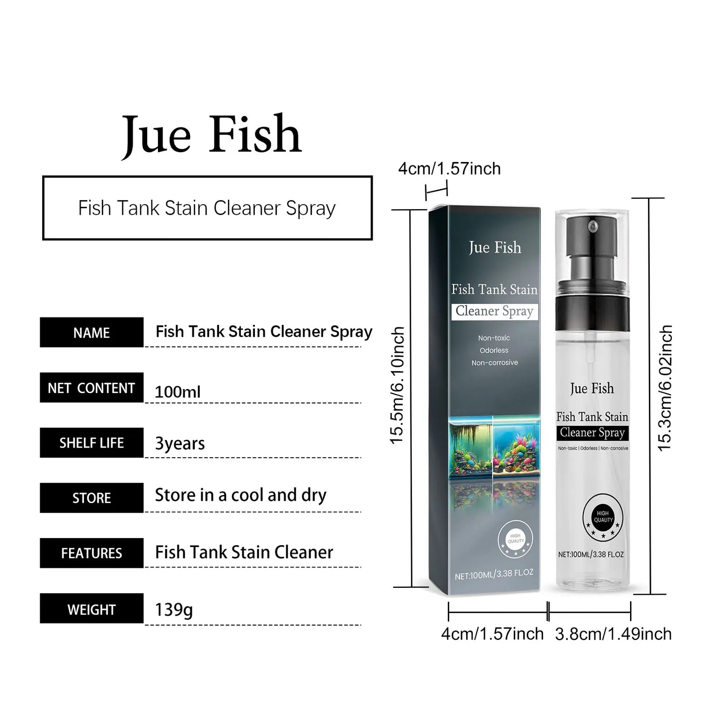 Fish Tank Stain Cleaning Spray