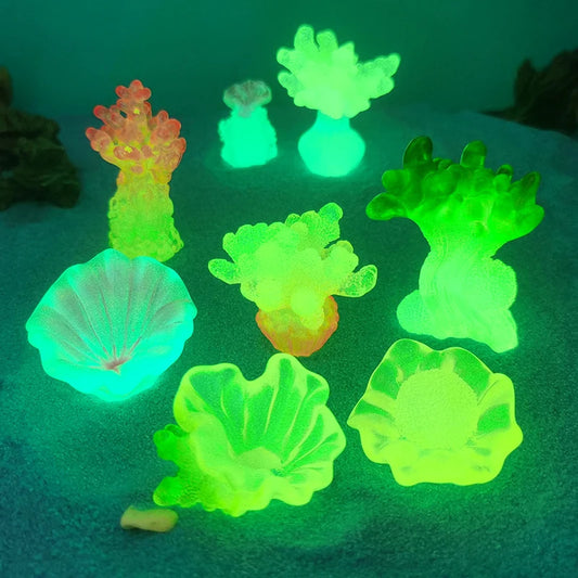 Glowing Coral Oyster for Fish Tank Aquarium Decor.