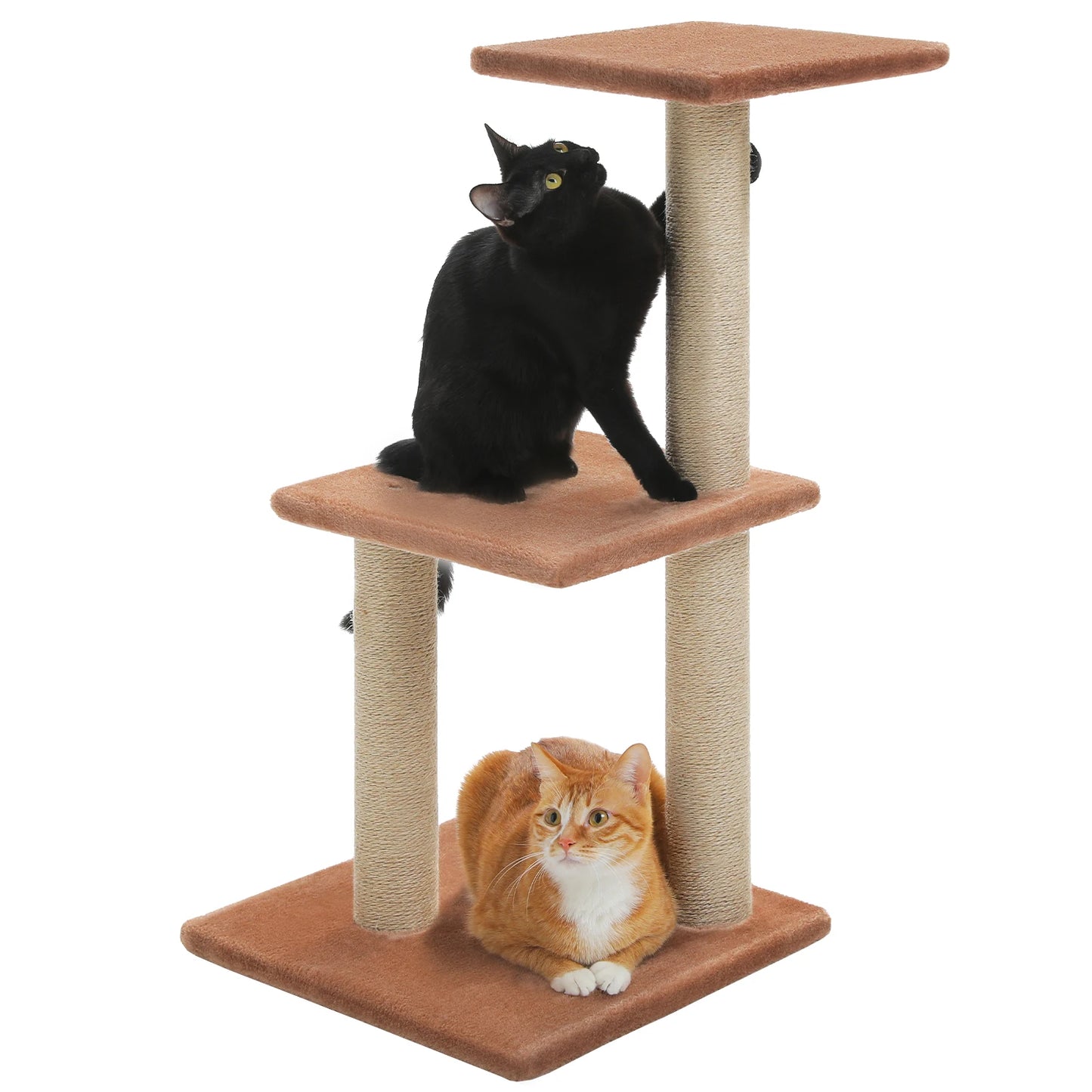 Cat tree and Tower for Indoor with Scratching Posts, Big Hammock, and Removable Top Perch.