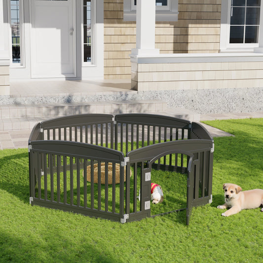 Plastic Folding Portable Dog Playpen for Medium Dogs, which can be placed indoor or outdoor