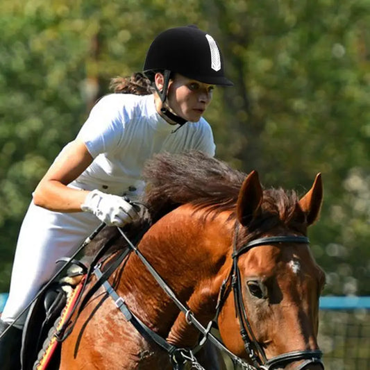 Equestrian Horse Riding Helmet, Breathable, Durable, Safety Half Covered Headgear