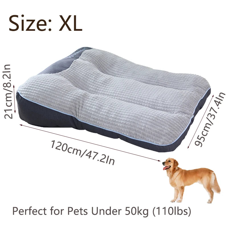 Extra Thickened Large Dog Bed, 47inch for Large Dogs, Orthopedic Dog Mat for Large Senior Dogs,