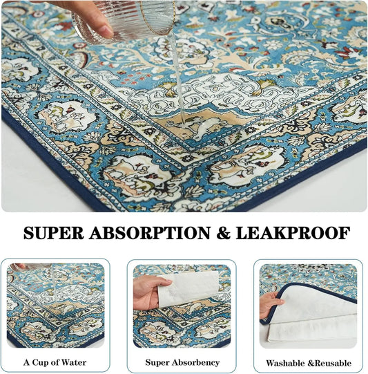 Washable Reusable Dog Pee Pads, 72x72 Inch Super Absorbent Leakproof Training Mats for Floor Bed Kennel