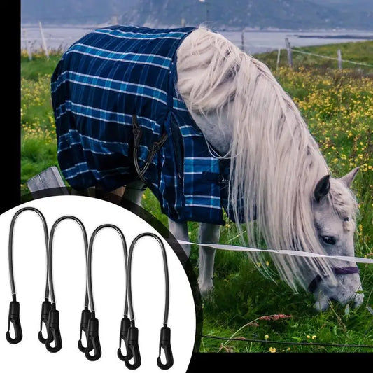 Horse Blanket Sheet Leg Straps Elastic Replacement Horse Blanket Leg Strap Comfortable Animal Sheet Fixing Belt For Outdoor Home