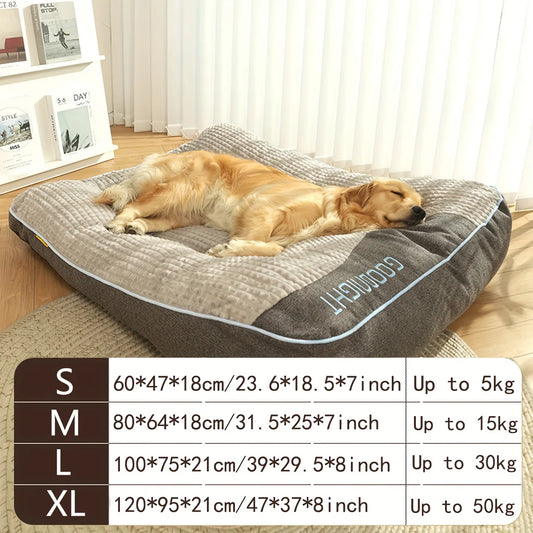 Extra Thickened Large Dog Bed, 47inch for Large Dogs, Orthopedic Dog Mat for Large Senior Dogs,