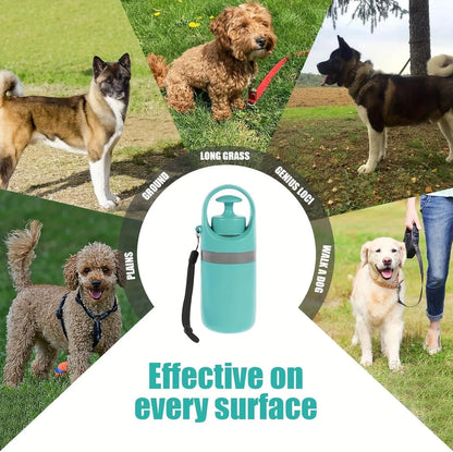 Portable Dog Pooper Scooper, No Touch Claw Pickup Tool with Waste Bag Holder, Easy One-Hand