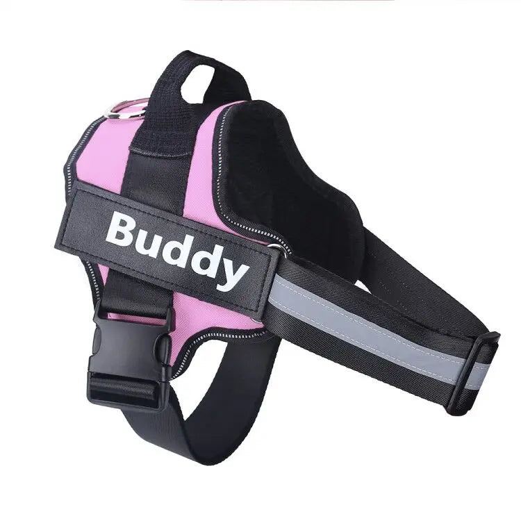 Personalized Dog Harness, NO PULL, Reflective, Breathable, Outdoor Walk Training Accessories