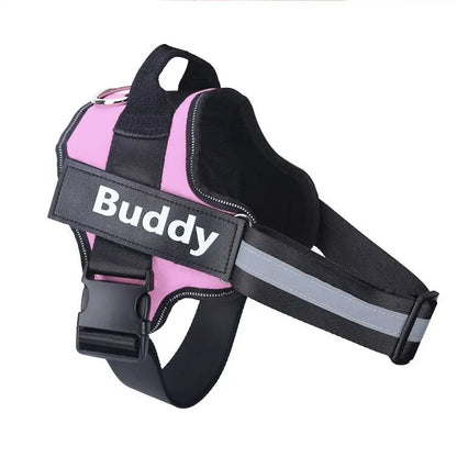 Personalized Dog Harness, NO PULL, Reflective, Breathable, Outdoor Walk Training Accessories