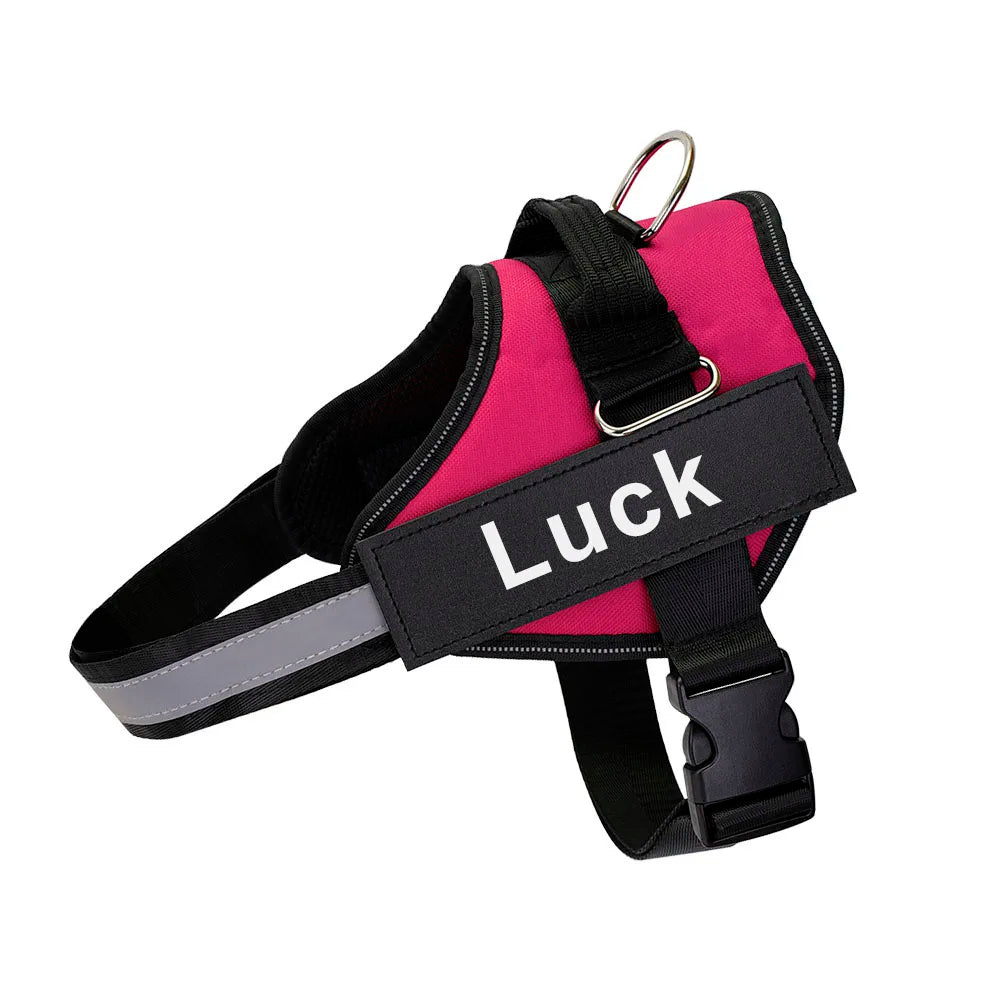 Dog Harness, Customized Reflective Breathable  and Adjustable Harness for Dog, NO PULL Outdoor Harness