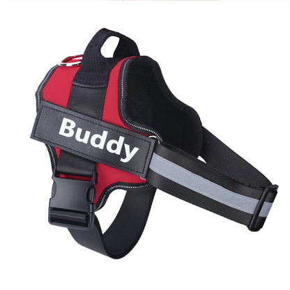 Personalized Dog Harness, NO PULL, Reflective, Breathable, Outdoor Walk Training Accessories