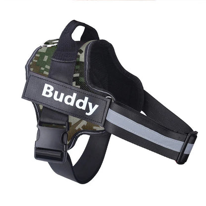 Personalized Dog Harness, NO PULL, Reflective, Breathable, Outdoor Walk Training Accessories
