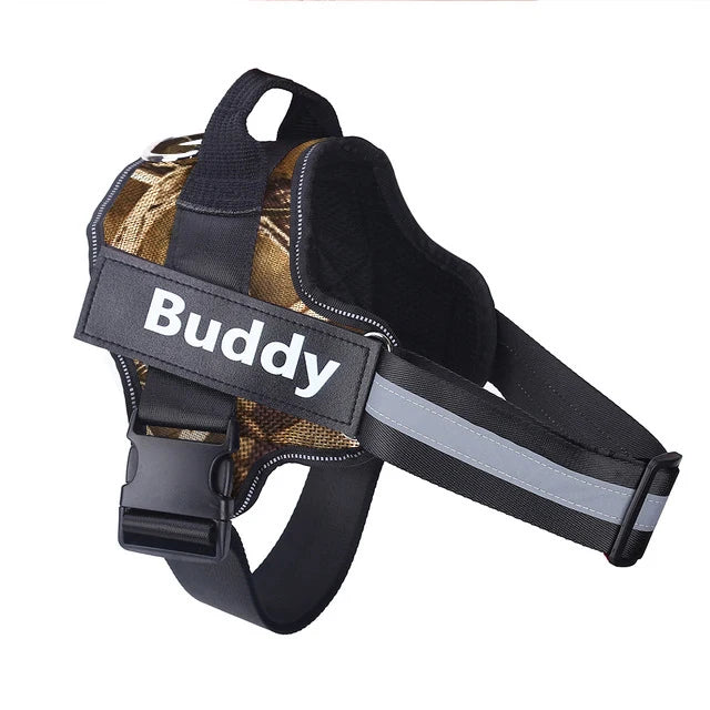 Personalized Dog Harness, NO PULL, Reflective, Breathable, Outdoor Walk Training Accessories