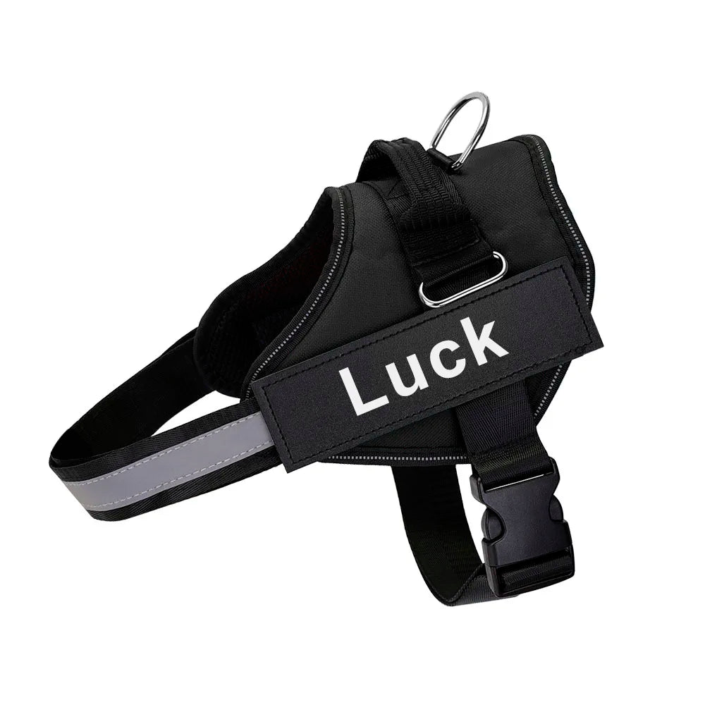 Dog Harness, Customized Reflective Breathable  and Adjustable Harness for Dog, NO PULL Outdoor Harness