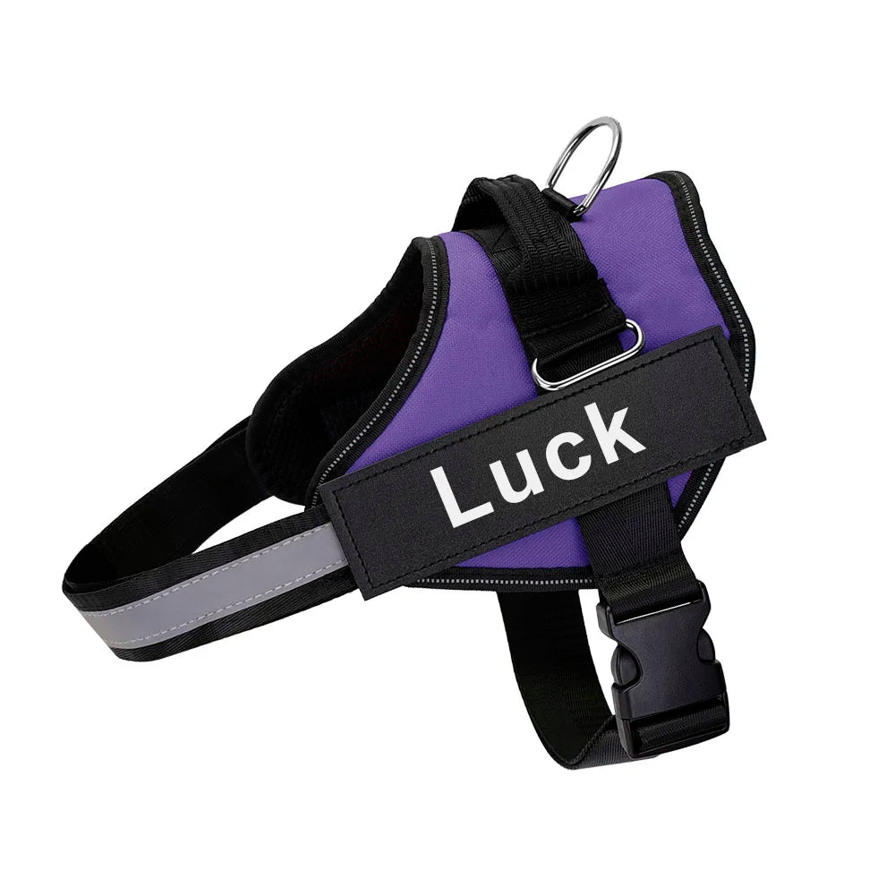 Dog Harness, Customized Reflective Breathable  and Adjustable Harness for Dog, NO PULL Outdoor Harness