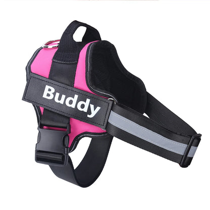 Personalized Dog Harness, NO PULL, Reflective, Breathable, Outdoor Walk Training Accessories