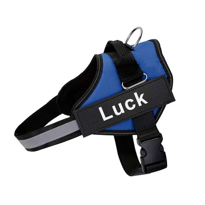 Dog Harness, Customized Reflective Breathable  and Adjustable Harness for Dog, NO PULL Outdoor Harness