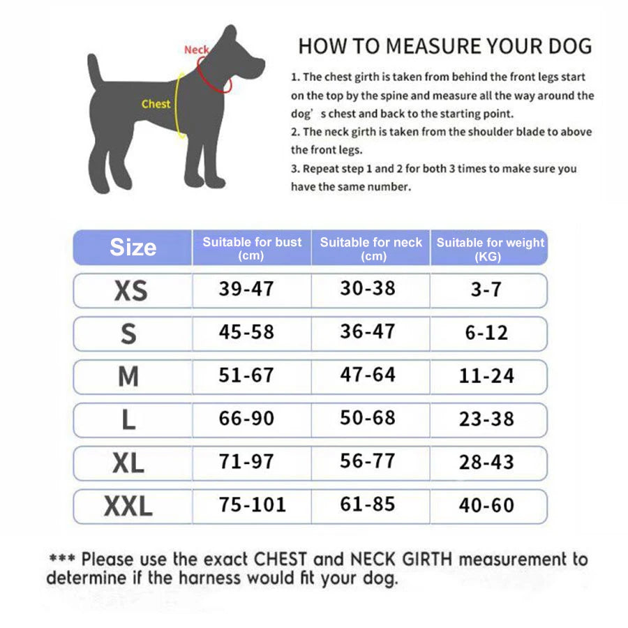 Personalized Dog Harness, NO PULL, Reflective, Breathable, Outdoor Walk Training Accessories