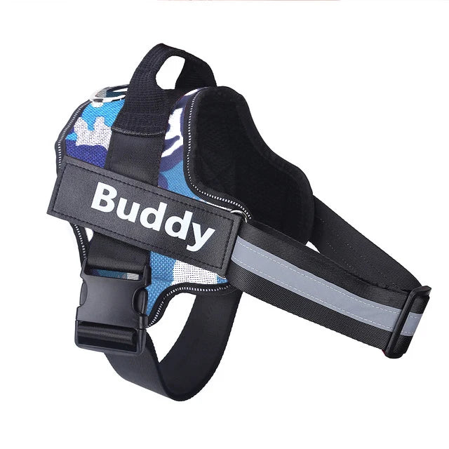 Personalized Dog Harness, NO PULL, Reflective, Breathable, Outdoor Walk Training Accessories