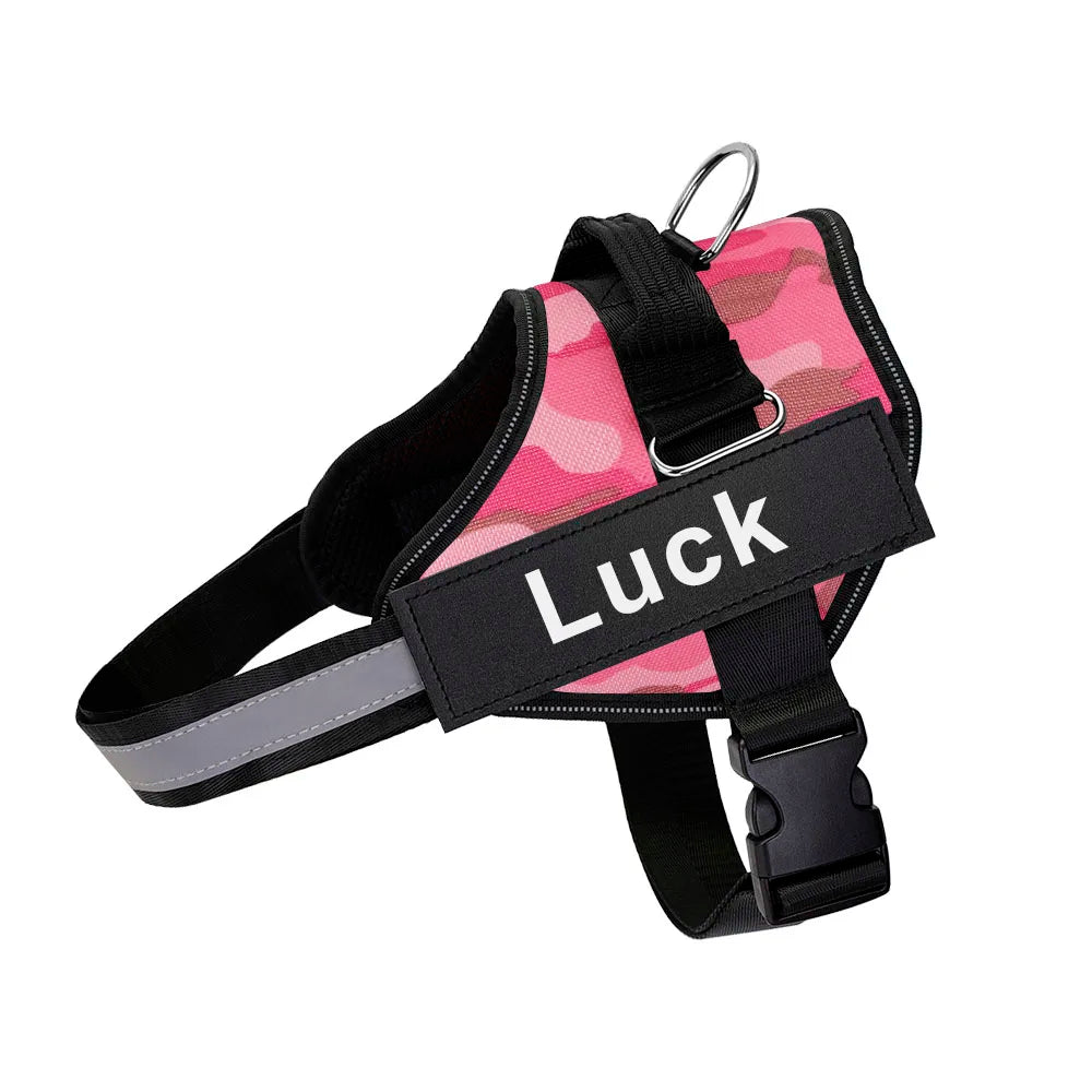 Dog Harness, Customized Reflective Breathable  and Adjustable Harness for Dog, NO PULL Outdoor Harness