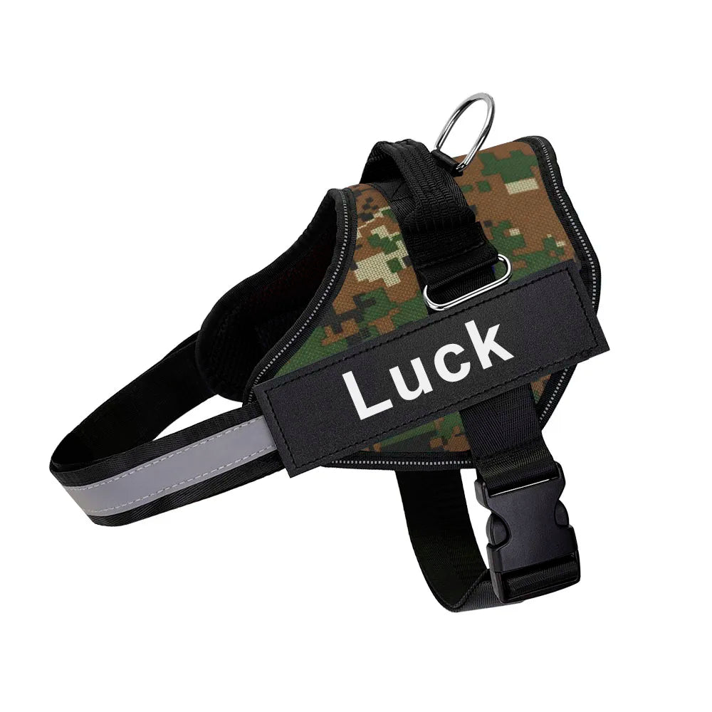 Dog Harness, Customized Reflective Breathable  and Adjustable Harness for Dog, NO PULL Outdoor Harness