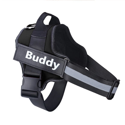 Personalized Dog Harness, NO PULL, Reflective, Breathable, Outdoor Walk Training Accessories