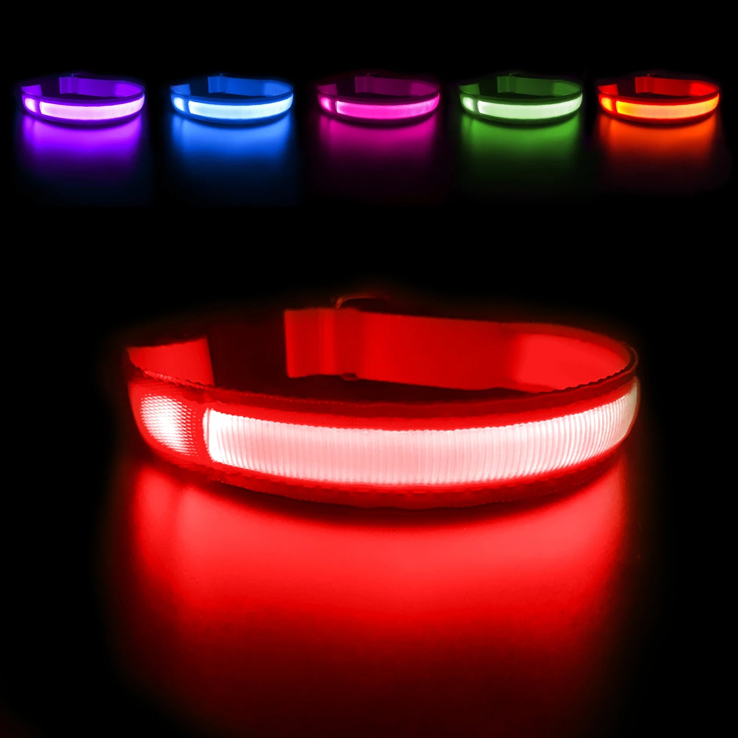 Dog Luminous Collar , Waterpoof Safety