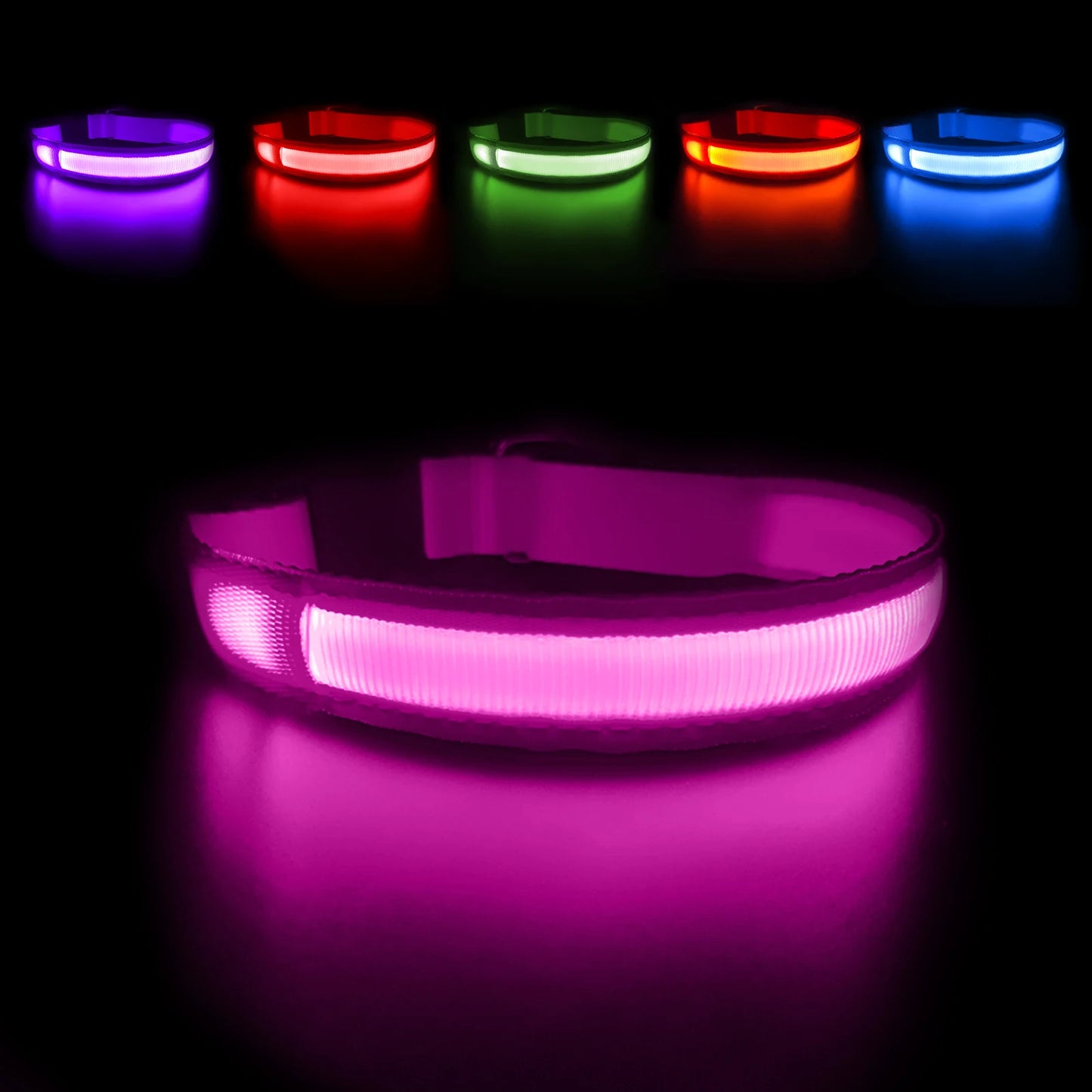 Dog Luminous Collar , Waterpoof Safety
