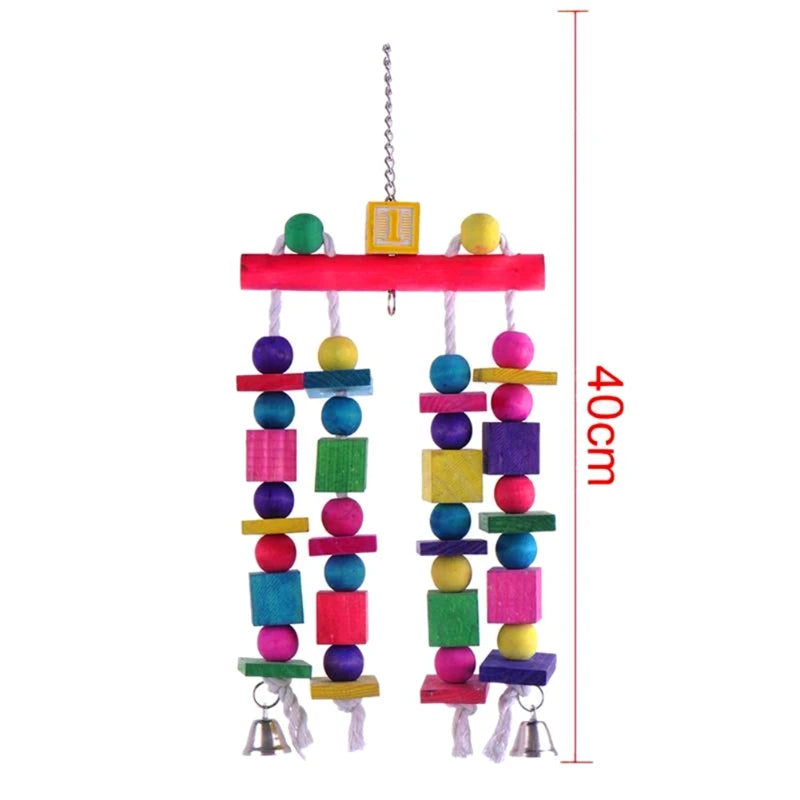 Bird Parrot Toy, Chewing Bite Cage, Hanging Accessories, Swing