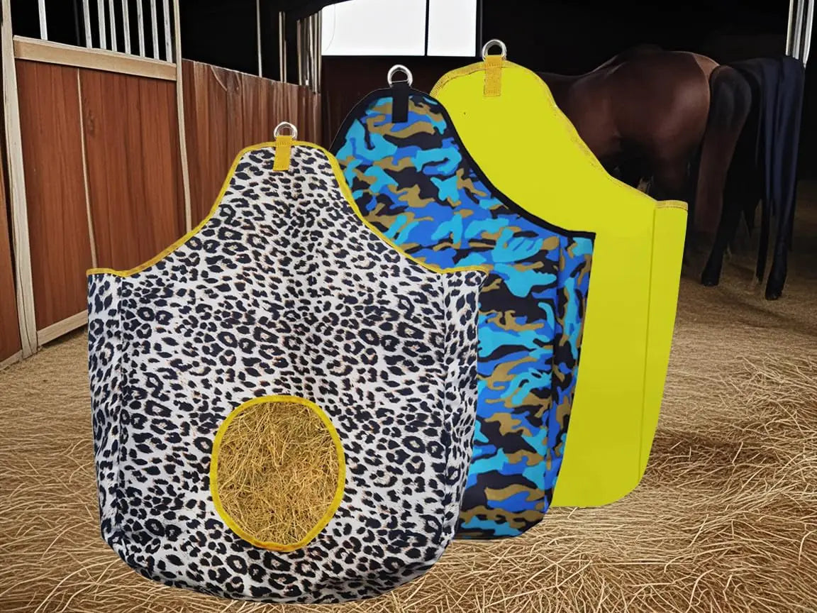 BARN & STABLE Horse Hay Bag with Metal Snap Fastener