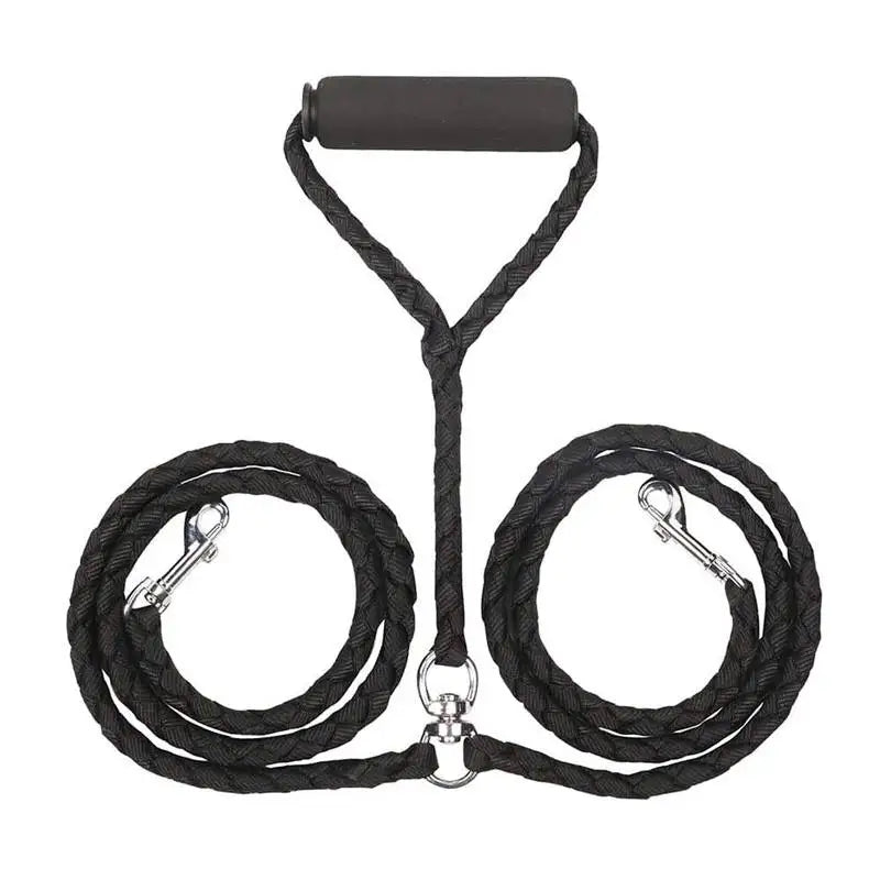 Pet Double Leash, 2 Way Couplers Dog Leash Rope Elastic Extended  Leash, Belt Outdoor Training for Two Double Dogs Leashes