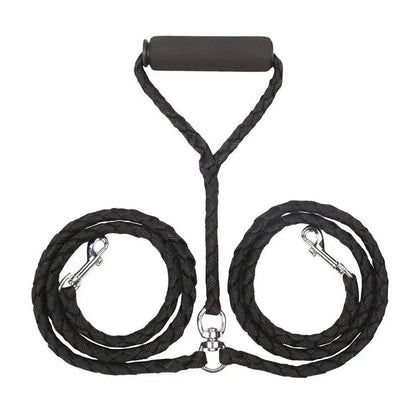 Pet Double Leash, 2 Way Couplers Dog Leash Rope Elastic Extended  Leash, Belt Outdoor Training for Two Double Dogs Leashes