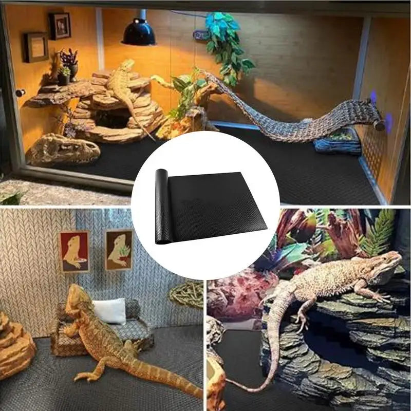 Reptile Carpet Anti-Slip Terrarium Liner,  Climbing Animals,  Breeding For Turtles, Snakes, Iguana, and Tortoises