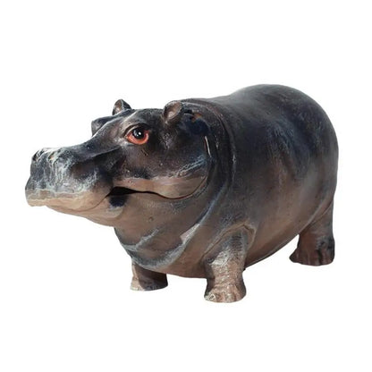 Fish Tank Air Bubbler  with Hippo Aquarium, Resin Oxygen Fish Pump, Pneumatic Air Stone,  Realistic Landscape Decoration