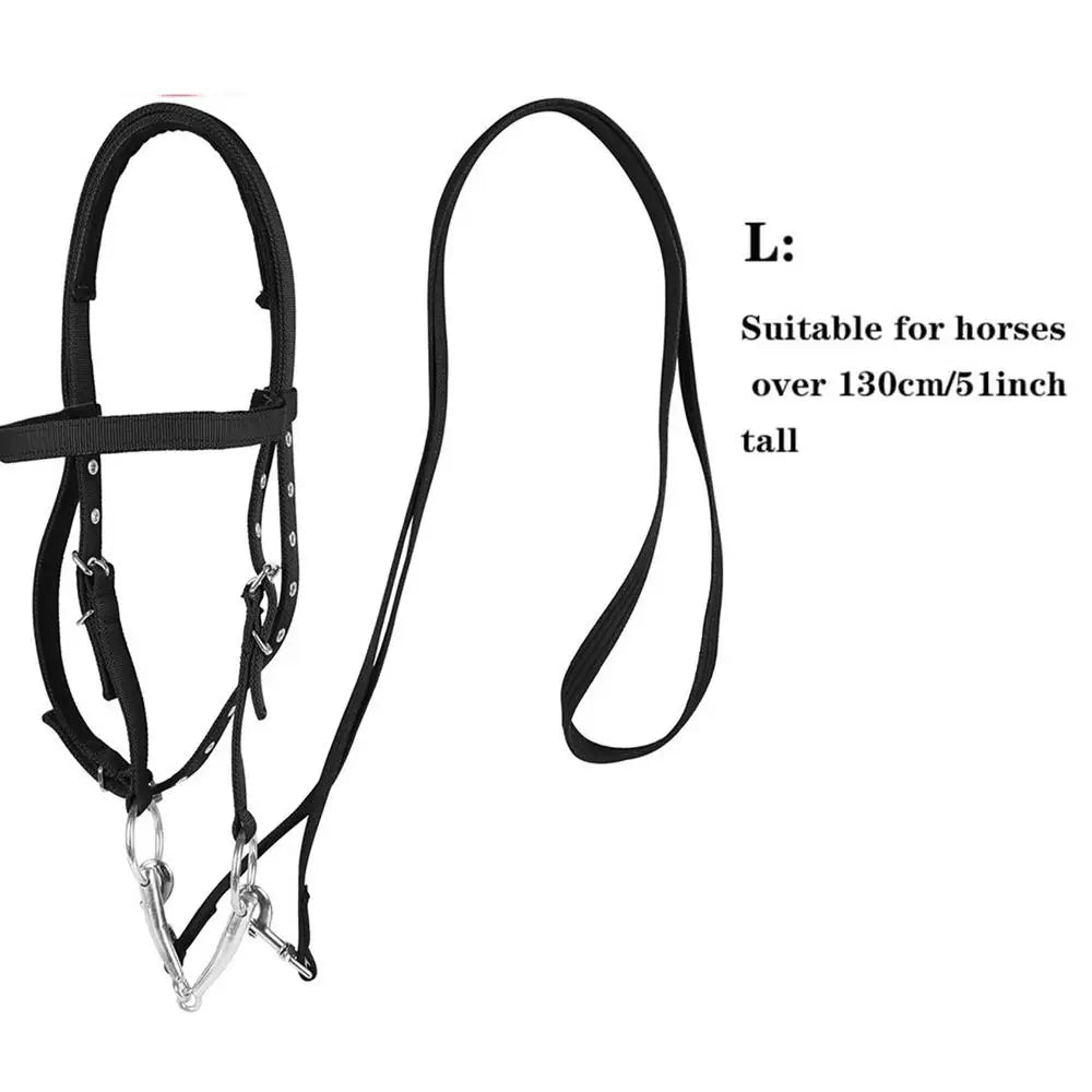 Adjustable Horse Halter Throat Latch For Horse Bridle With 3 Buckles