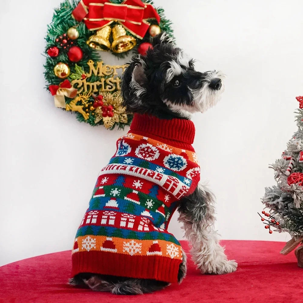 Puppy Christmas Sweaters for Small Dogs and Cats