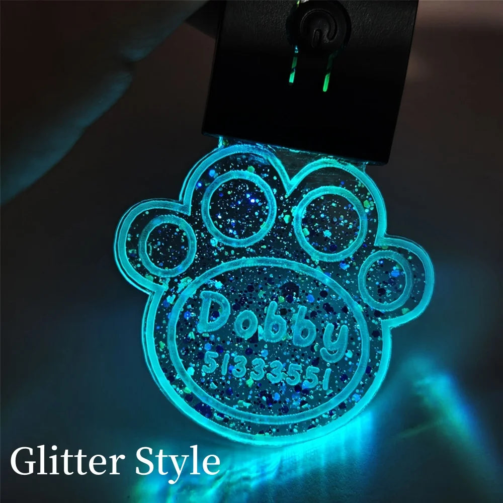 Night Walk Safety Light Dog Tag