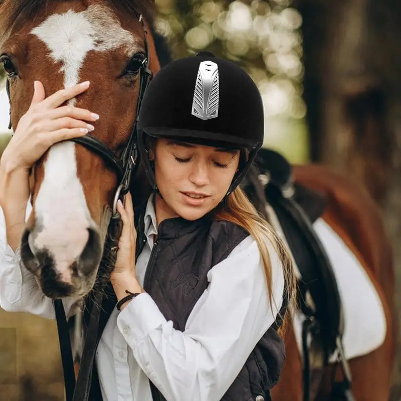 Equestrian Horse Riding Helmet, Breathable, Durable, Safety Half Covered Headgear