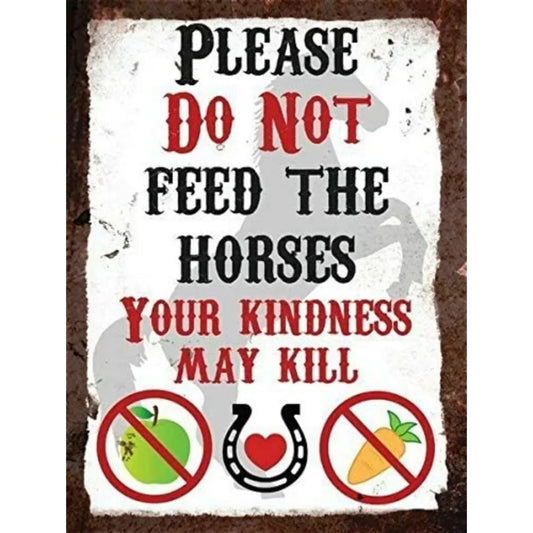 Vintage Metal Sign - 12"x8" Aluminum Decor for Home and Farm