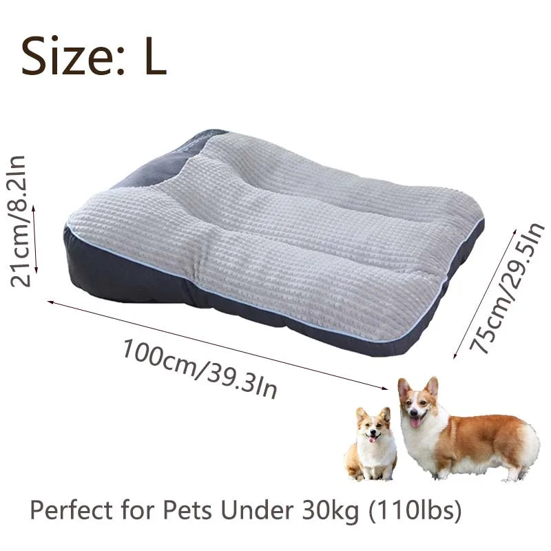 Extra Thickened Large Dog Bed, 47inch for Large Dogs, Orthopedic Dog Mat for Large Senior Dogs,