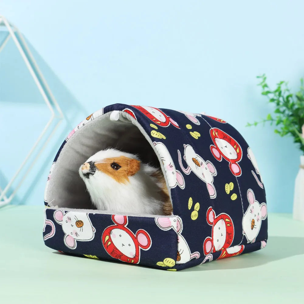 Cute Cartoon Rabbit, Squirrel, Guinea Pig Nest,