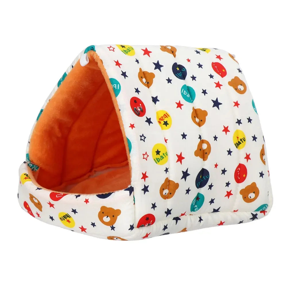 Cute Cartoon Rabbit, Squirrel, Guinea Pig Nest,