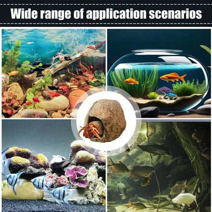 Magnetic Reptile Cave Simulated Rock, Shelter House Aquarium, Fish, Shrimp, Reptile , Magnetic Resin Hide Caves