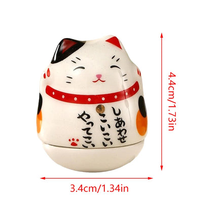 Japanese Ceramic Lucky Cat Tumbler