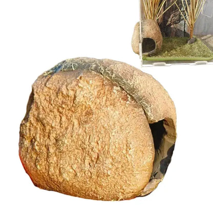 Magnetic Reptile Cave Simulated Rock, Shelter House Aquarium, Fish, Shrimp, Reptile , Magnetic Resin Hide Caves