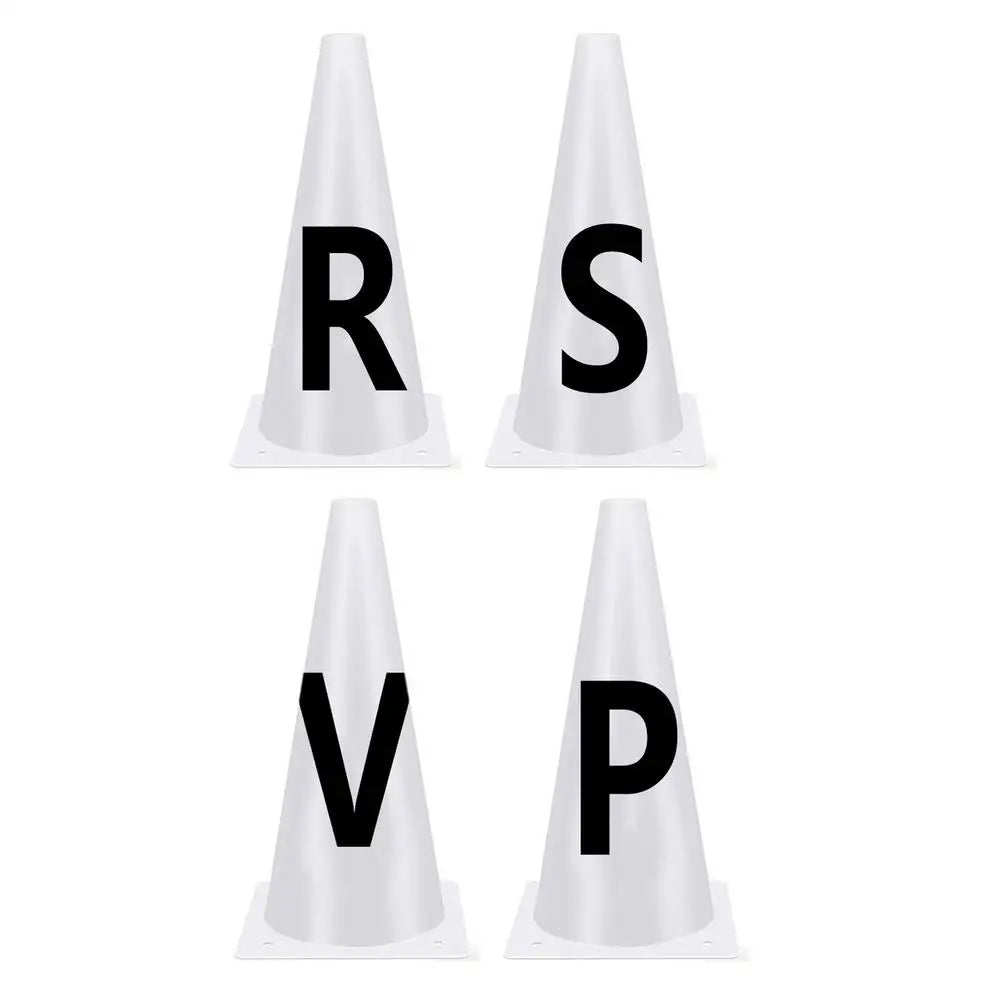 Horse Training Equipment , Portable White Dressage Letter Cone Set, Horse Training Equipment, Stackable Sports Training Cone