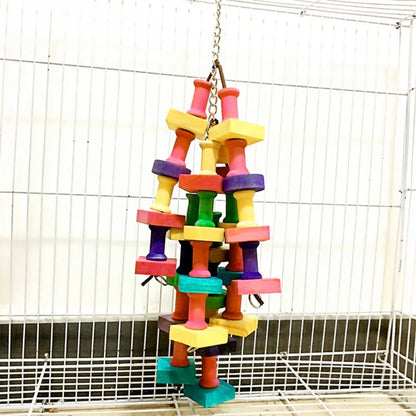 Bird Parrot Toy, Chewing Bite Cage, Hanging Accessories, Swing