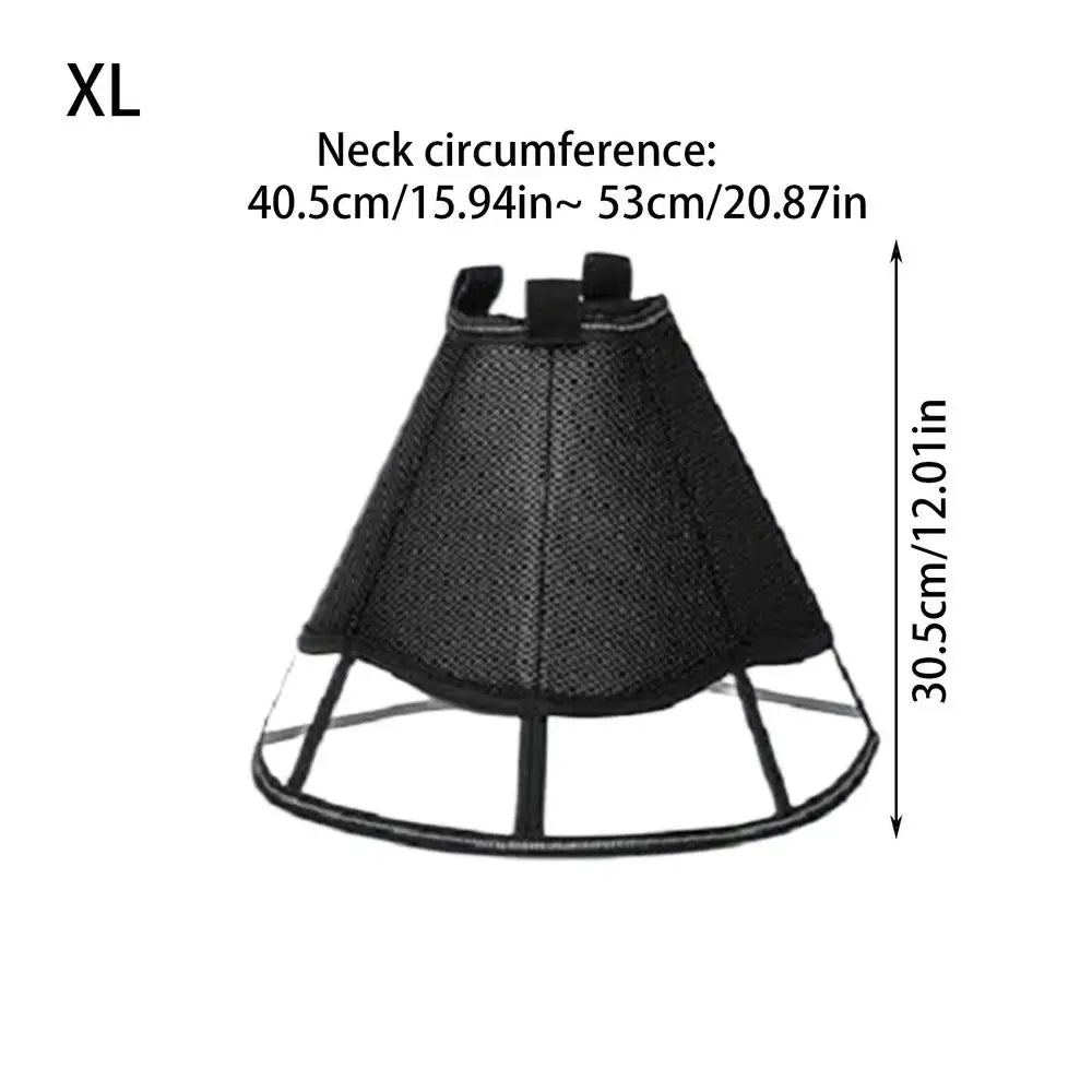 Dog Recovery Cone, Adjustable Soft Cone, Wound Care Visible Wrap, Anti-Lick Shield,  Breathable Pet Collar Anti-Bite