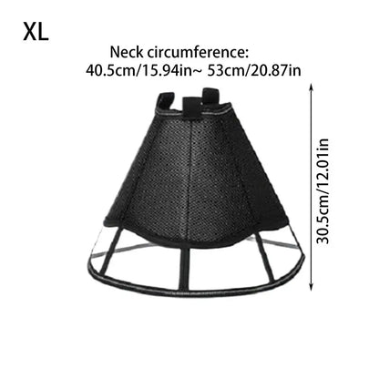 Dog Recovery Cone, Adjustable Soft Cone, Wound Care Visible Wrap, Anti-Lick Shield,  Breathable Pet Collar Anti-Bite